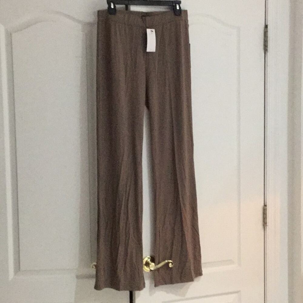 BCBG m stretch pants brown taupe NWT